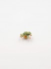jewel pin animal frog hand painted in porcelain