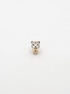 bijou pin's animal léopard peint à la main en porcelaine