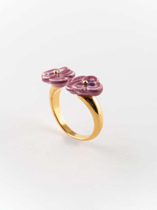 Pansy FacetoFace ring