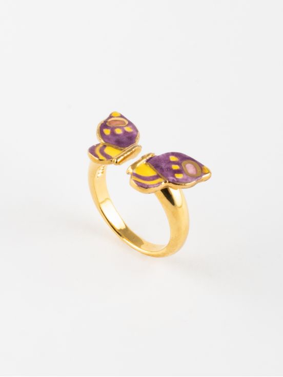 Purple butterfly FacetoFace ring