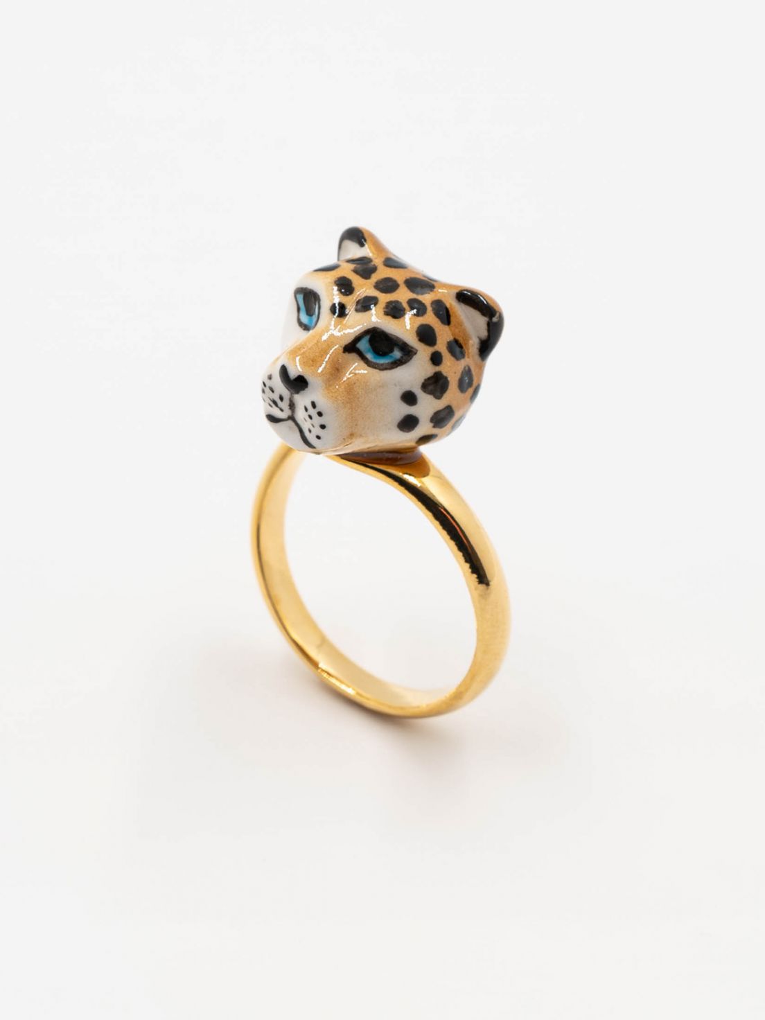 Adjustable porcelain animal ring