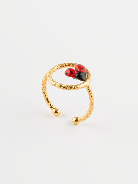 Ladybug circle ring