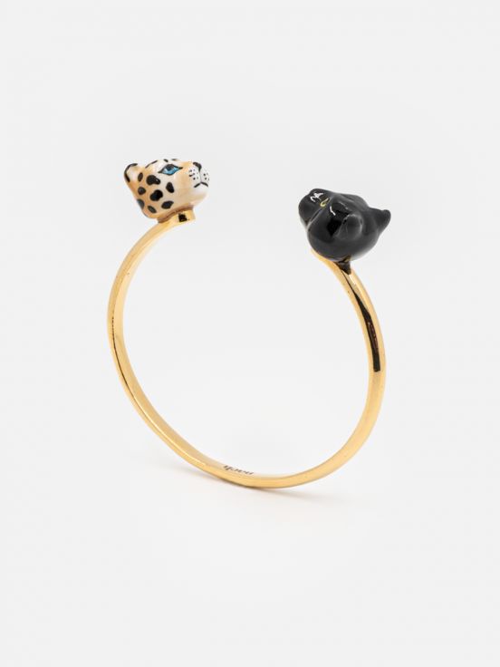 Black panther & leopard FaceToFace bracelet