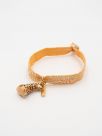 Leopard gold elastic twistband bracelet