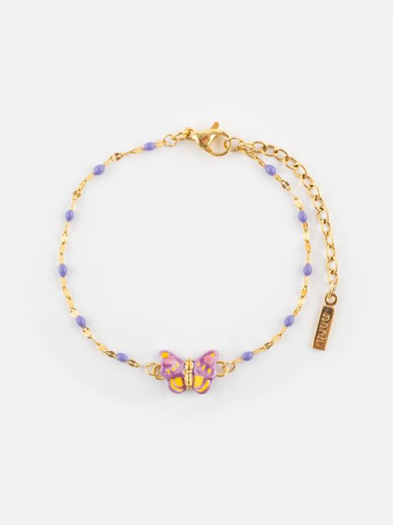 Purple butterfly bracelet
