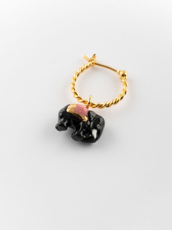 Asian elephant mini hoop - Sold individually