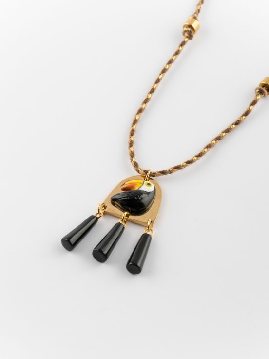 Toucan graphic necklace