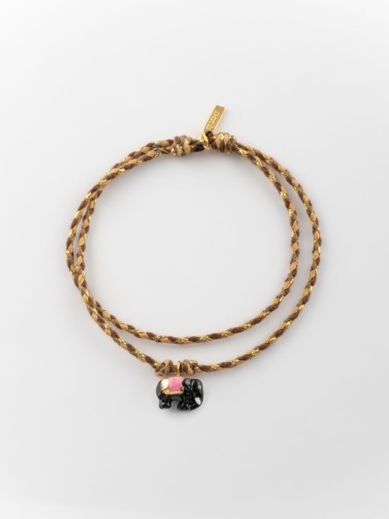 Elephant multicolor charm's bracelet