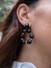 Toucan round earrings