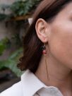 Asian elephant earrings with fringes