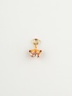 Charm's personalized jewelry pendant red panda in hand painted porcelain