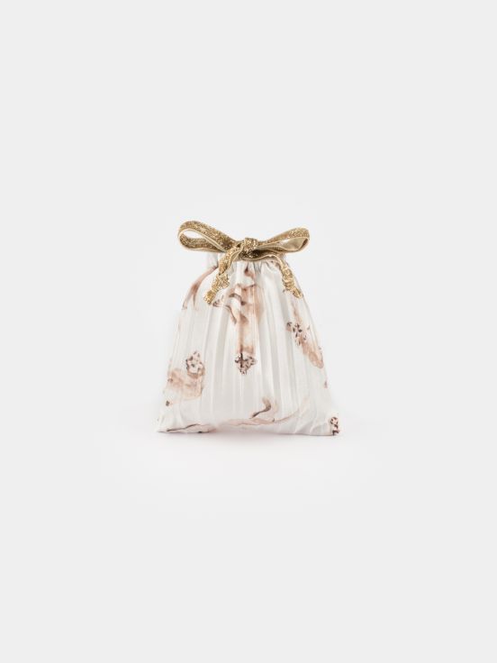 White upcycled gift bag