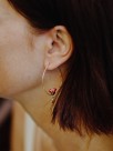 nach ladybug golden hoop earrings
