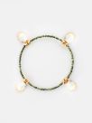 Shell hematite beads bracelet