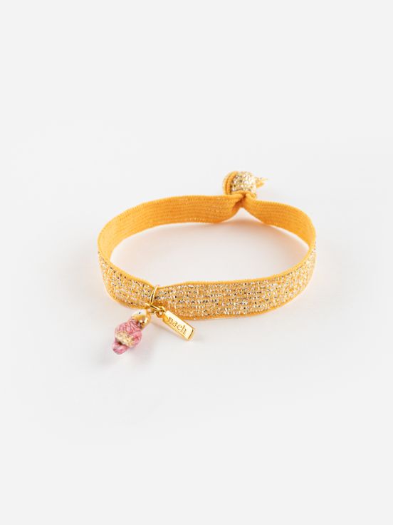 Pink cockatoo twistband bracelet