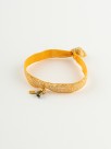 Bracelet élastique orange brillant abeille