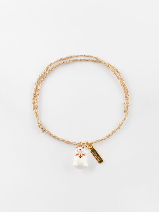 Maneki neko cord bracelet - Lucky you