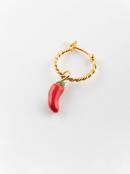 Neapolitan cornicello mini hoop - Sold individually - Lucky you